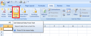 converting notepad to excel